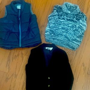 Size 3T toddler lot! Gymboree sweater, Old Navy vest & navy blue blazer